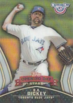 2013 Topps Opening Day Stars R.A. Dickey Insert Card