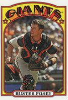2013 Topps Series 1 1972 Mini Buster Posey Insert Card