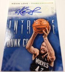 13/14 Panini Intrigue Kevin Love Dunk Co Autograph