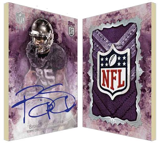 2014 Topps Inception Autograph Relic Book Card