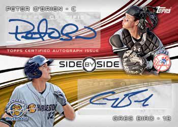 2014 Topps Pro Debut Side By Side Dual Autograph