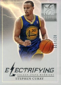2012/13 Panini Elite Series Electricfying Stephen Curry Insert