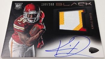 2013 Panini Black Kniles Davis Auto