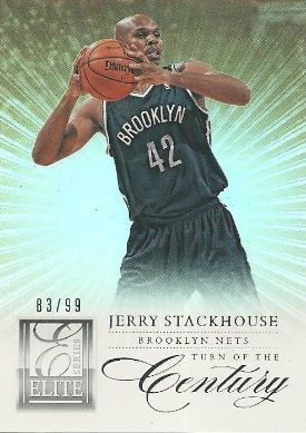 12/13 Panini Eilite Series Turn of the Century Jerry Stackhouse