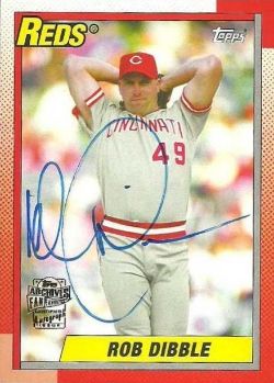 2014 Topps Archives Fan Favorites Rob Dibble Auto