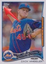 2014 Topps Series 1 Zack Wheeler Sparkle