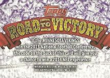 2013 Topps Road to Victory Football