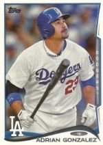 2014 Topps Series 1 Adrian Gonzalez 204