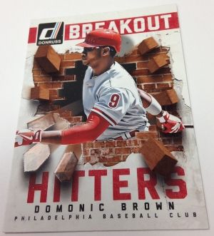 2014 Donruss Breakout Hitters Domonic Brown Insert