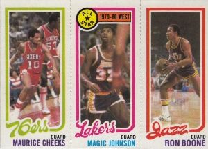 1980-81 Topps #66 Maurice Cheeks - Magic Johnson - Ron Boone