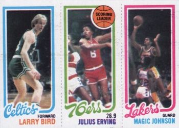 1980-81 Topps Bird Erving Magic Rookie Card