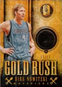 13/14 Panini Gold Standard Dirk Nowitzki Gold Rush Card