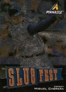 2013 Pinnacle Slugfest Miguel Cabrera Insert Card