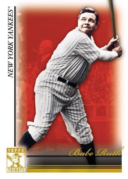 2010 Topps Tribute Babe Ruth Base Card