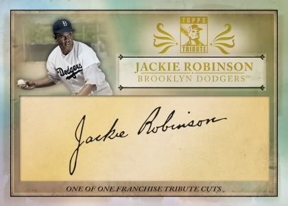 2010 Topps Franchise Tribute Cuts Jackie Robinson