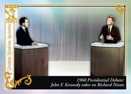 2010 Topps Tribute Richard Nixon John F Kennedy Card
