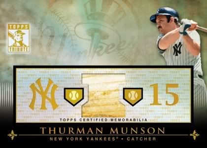 2010 Thurman Munson Tribute Relic Card