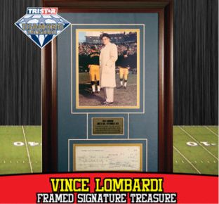 2010 TriStar Hidden Treasures Football Vince Lombardi Diamond Treasure