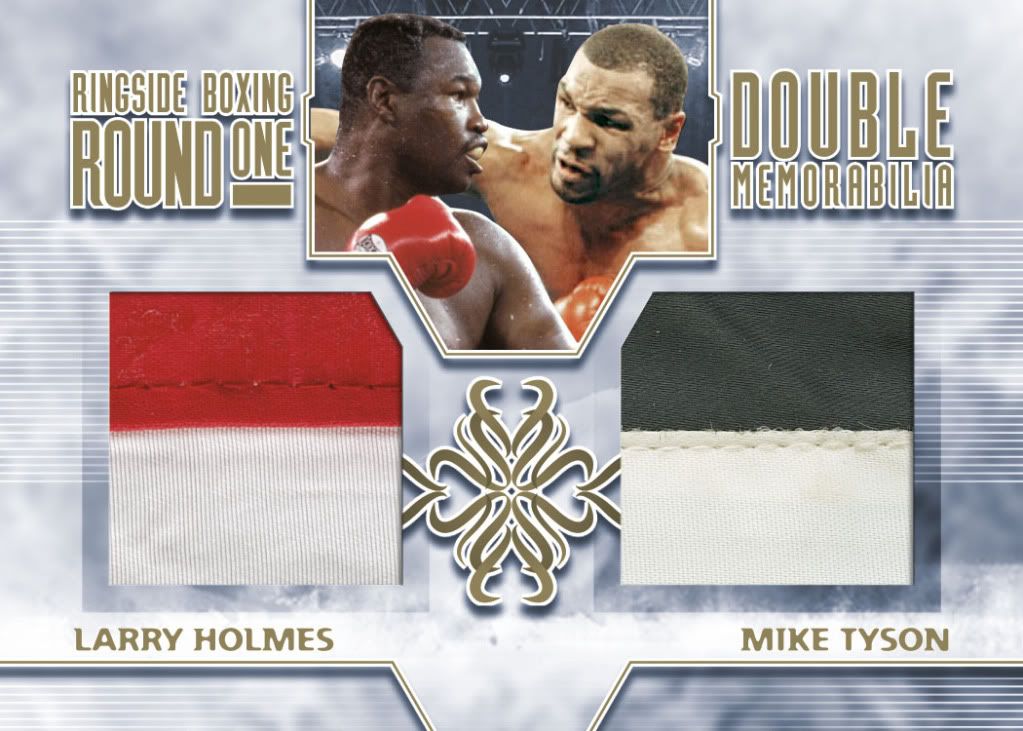 2010 Ringside Boxing Holmes Mike Tyson Dual