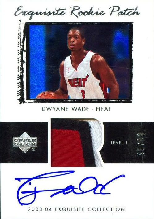 03/04 Dwyane Wade Exquisite Patch RC