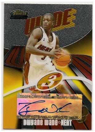 03/04 Topps Finest Dwyane Wade Autograph Rookie Card