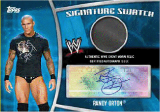2010 Topps WWE Randy Orton Superstar Swatch Auto