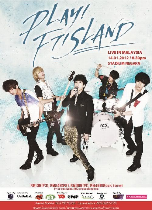 2012PLAYFTISLANDMALAYSIA F.T. Island concert in Malaysia on Jan 14