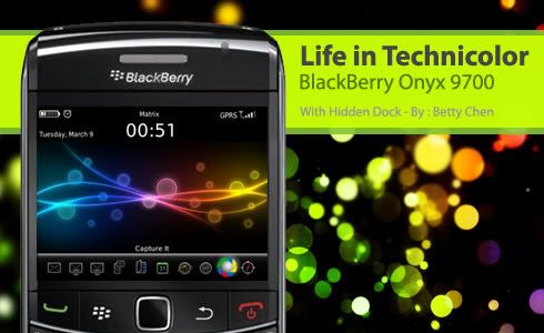life in technicolor blackberry onyx themes