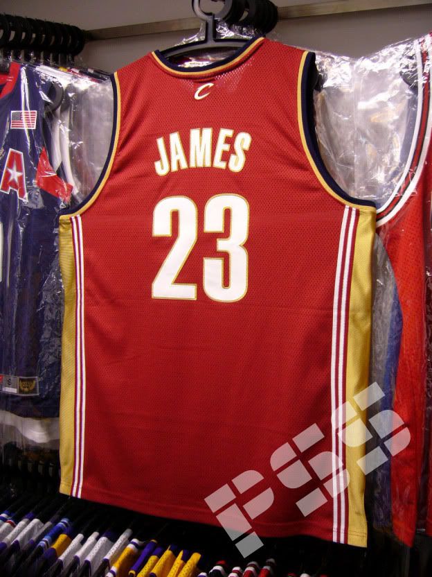 球员版骑士占士客场红色球衣 nba cavaliers leborn james jersey 48