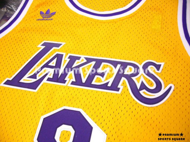 *球迷版湖人高比拜仁复古8号黄色球衣 lakers kobe bryant jersey l