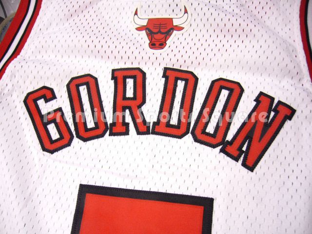 球迷版公牛哥顿主场白色球衣 nba bulls ben gordon jersey xl