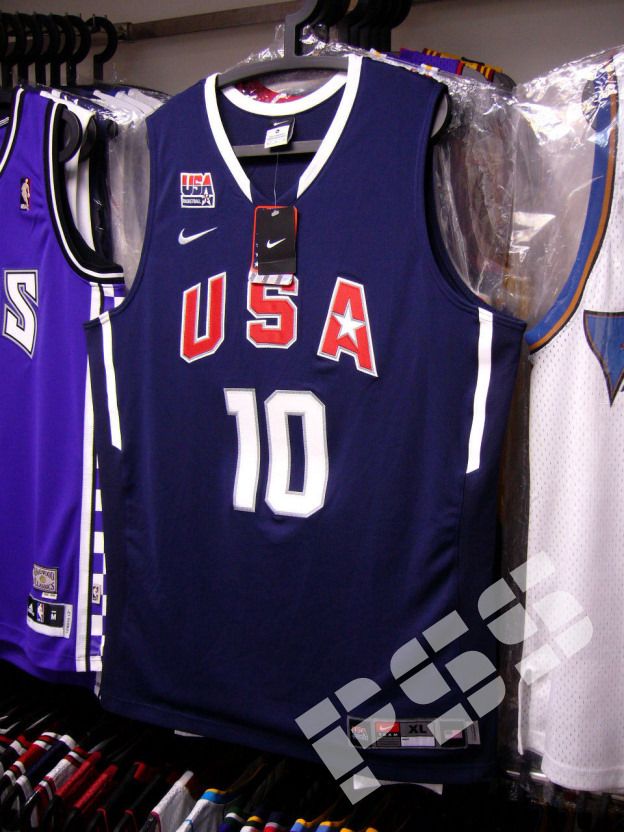 球迷版美国队高比拜仁客场蓝色球衣 team usa 2010 kobe bryant #10