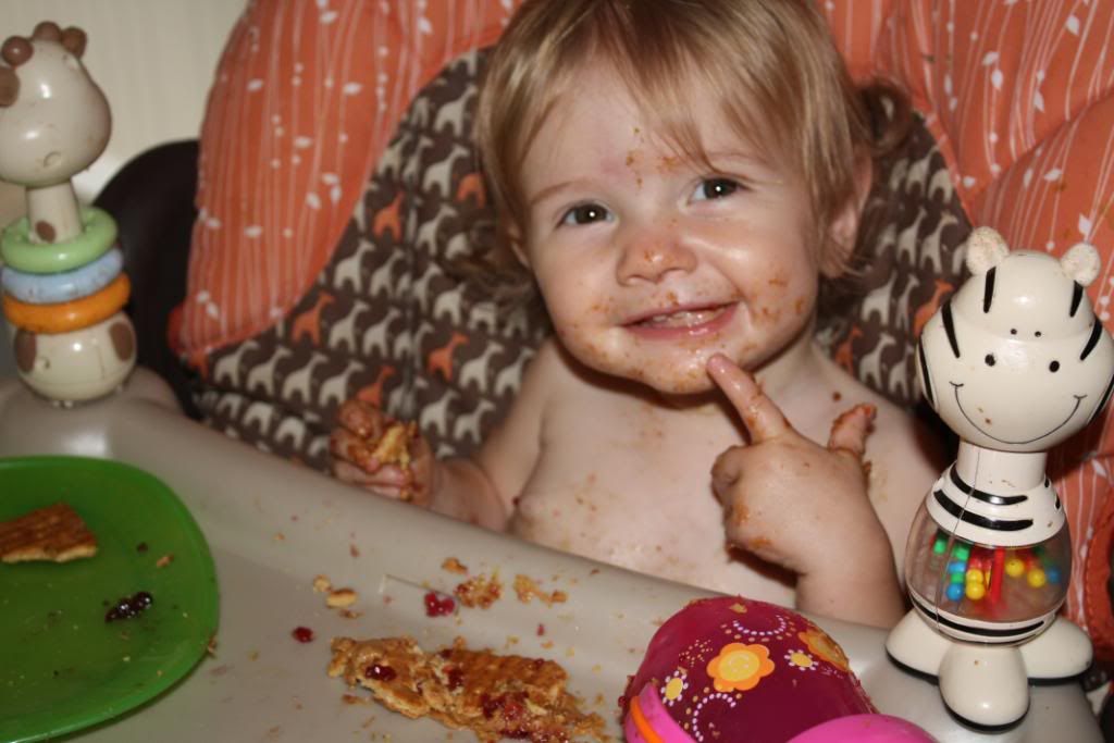IMG_4896.jpg first time with peanut butter and jelly image by giffinfamily