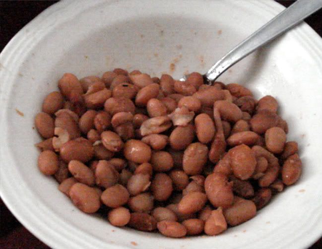 plain fuzzy beans