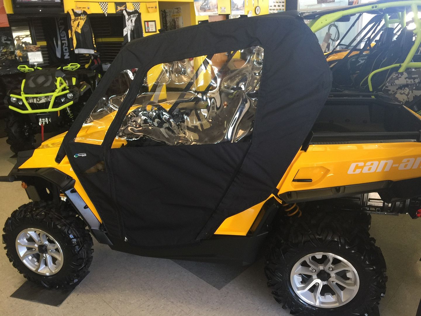 Can Am Commander Door Side Cab Enclosure Doors Custom Made Black