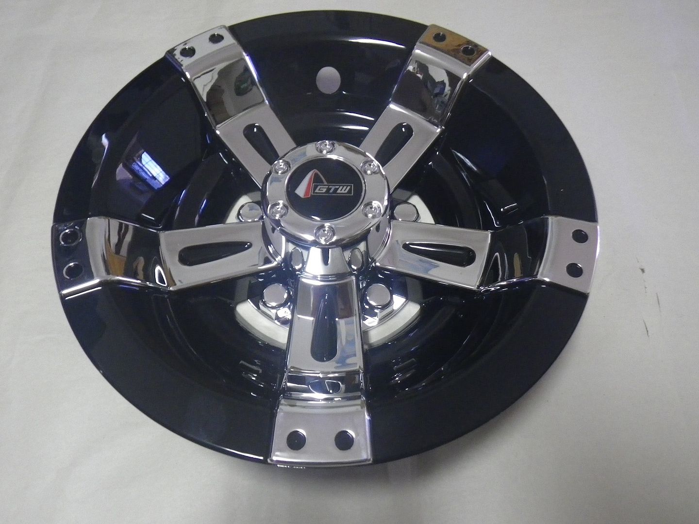 Golf Cart EZGO Yamaha Club Car 10" Maverick BlackChrome Wheel Cover Hub Cap