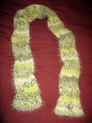 reversible cabled scarf