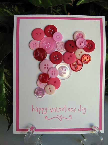 valentine button heart