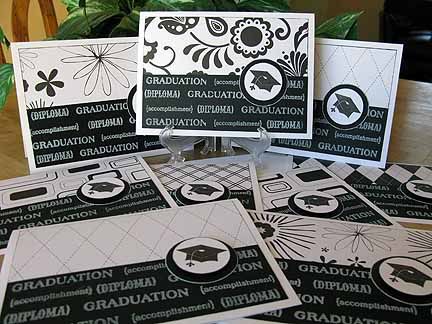 graduation cards set