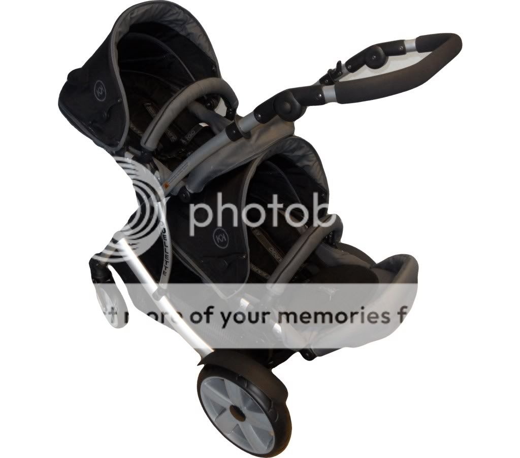 New Design 2012 Model Kidz Kargo Duellette Twin Tandem Pushchair Grey 