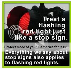 treat a flashing red light like a stop sign