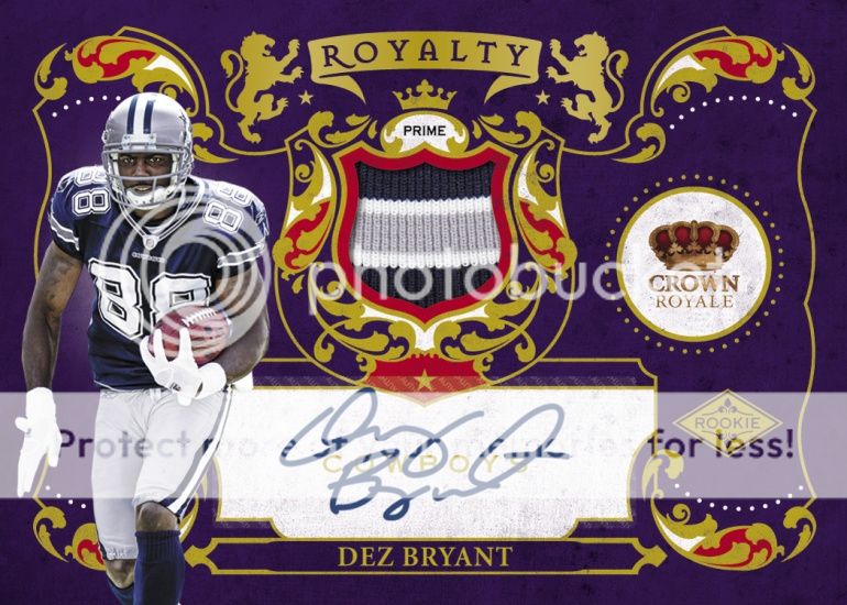 2010 Crown Royale Dez Bryant Rookie Royalty Autograph Auto