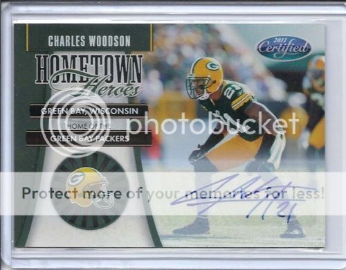 2011 Panini Certified Charles Woodson Hometown Heroes Autograph