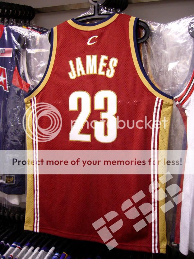 球迷版骑士占士客场红色球衣 nba cavaliers leborn james xl