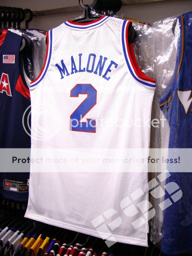 球迷版76人摩西马龙复古球衣 nba sixers malone hwc l