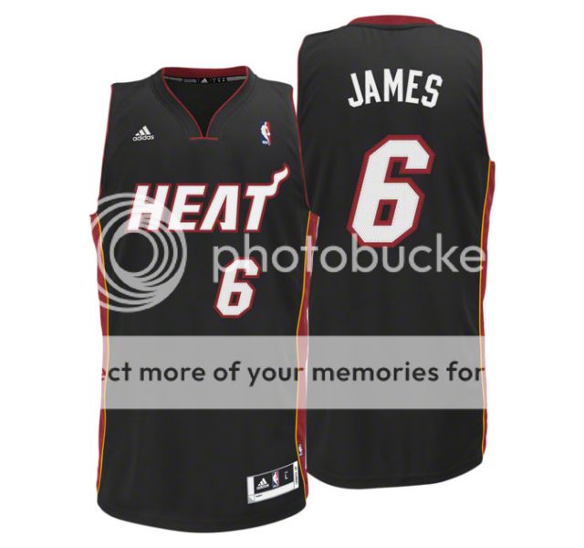 球迷版r30热火占士客场黑色球衣 nba heat james jersey l