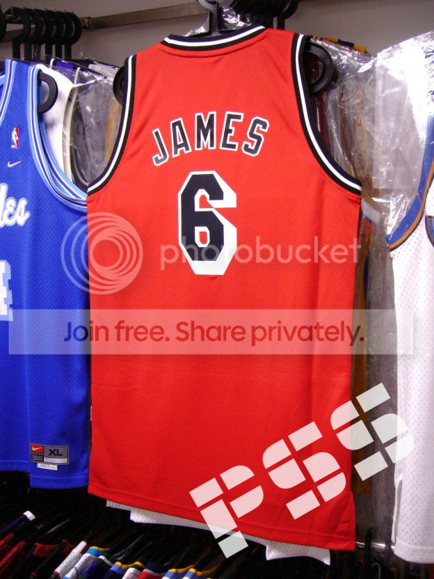 球迷版r30热火占士复古红色球衣 nba heat james jersey s