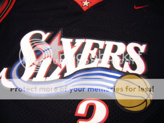球迷版76人艾佛逊客场绝版球衣 nba sixers iverson jersey l