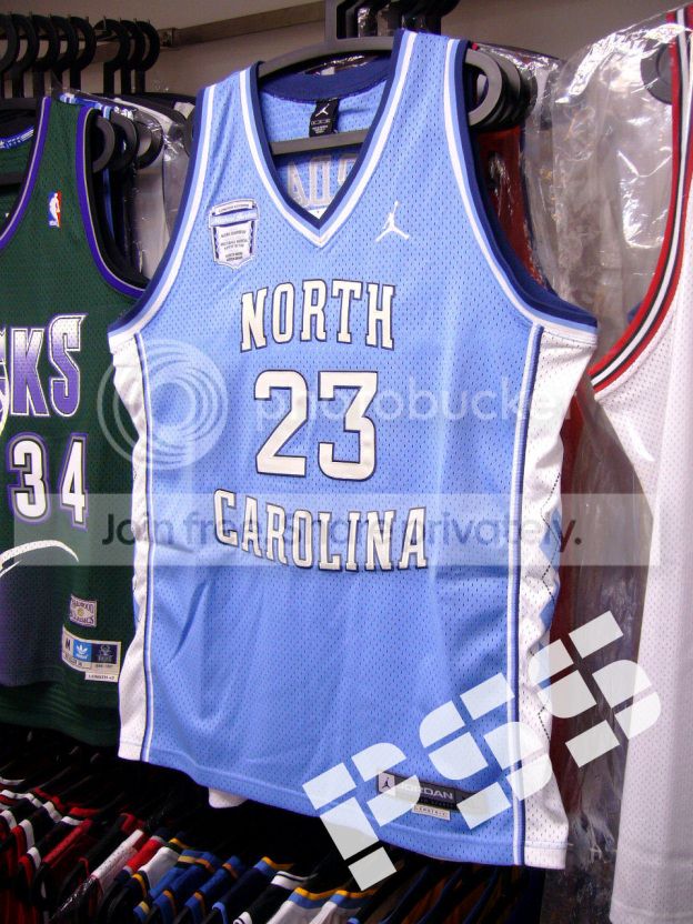 00球迷版ncaa北卡大学米高佐敦限量版客场球衣 unc michael jordan