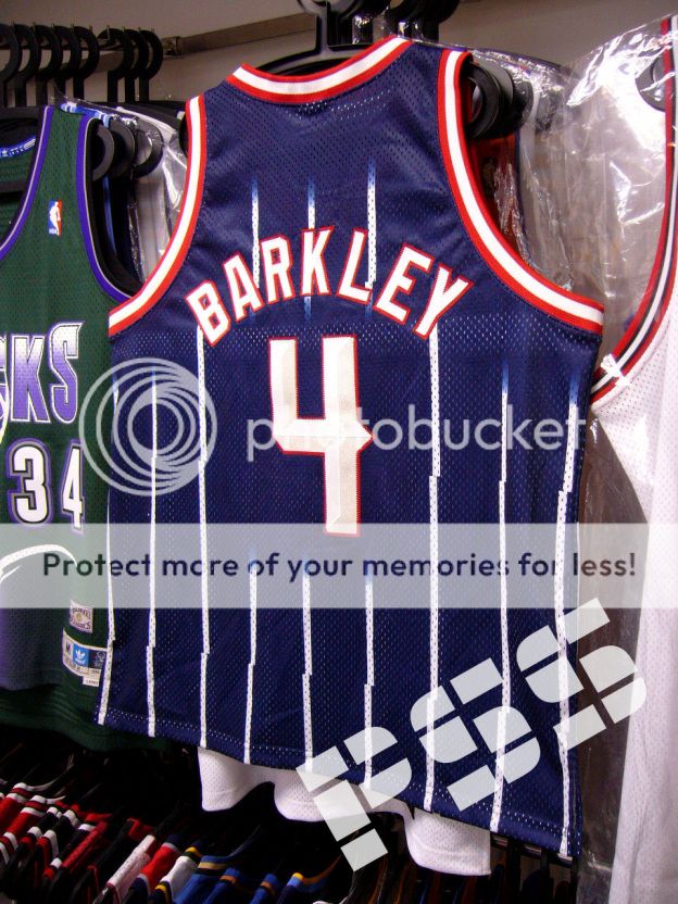 球员版火箭巴克利大火箭客场绝版球衣 nba rockets barkley jersey 52